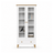 Wooden display cabinet 1S 90 Scandi white / natural oak